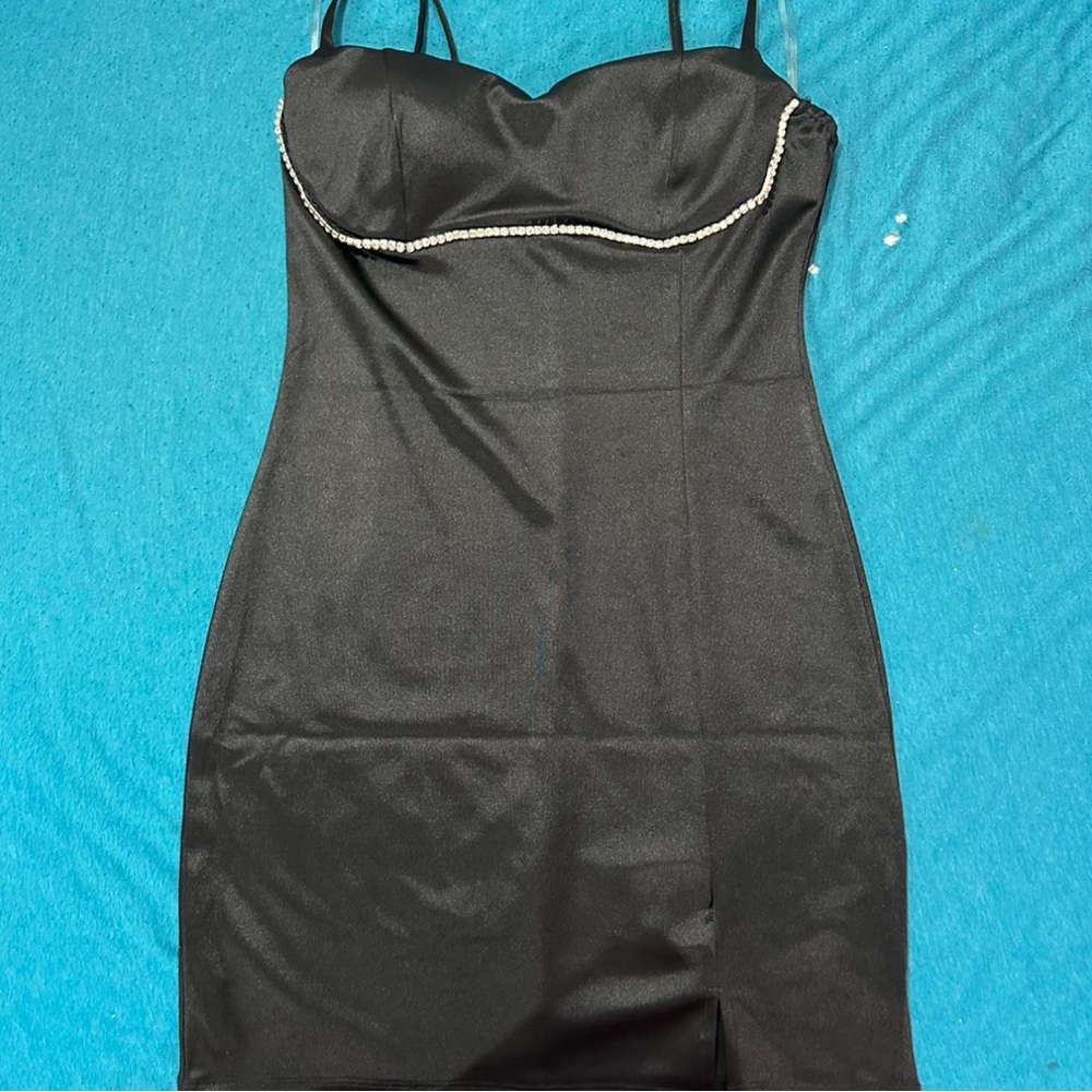 Inspired Hearts Black Satin Top